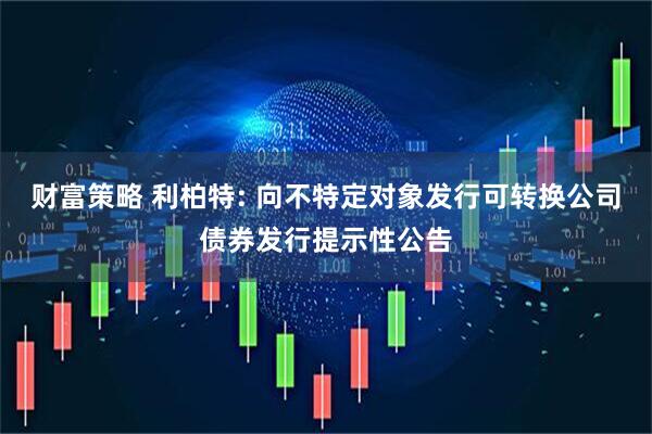 财富策略 利柏特: 向不特定对象发行可转换公司债券发行提示性公告
