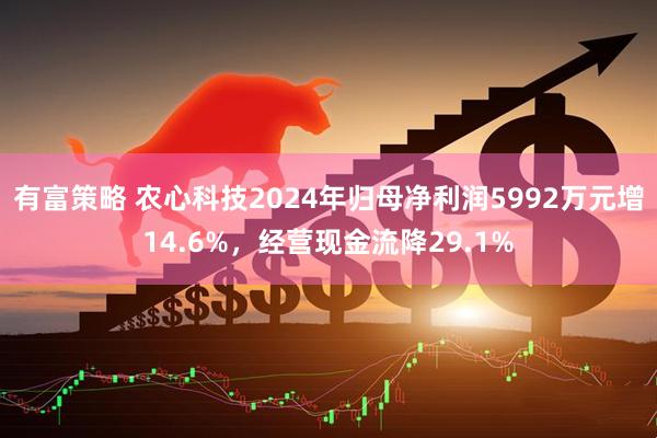 有富策略 农心科技2024年归母净利润5992万元增14.6%，经营现金流降29.1%
